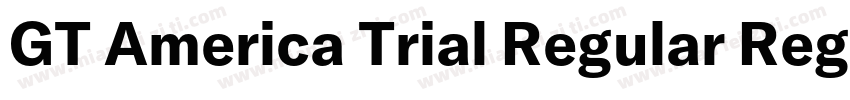 GT America Trial Regular Regular字体转换